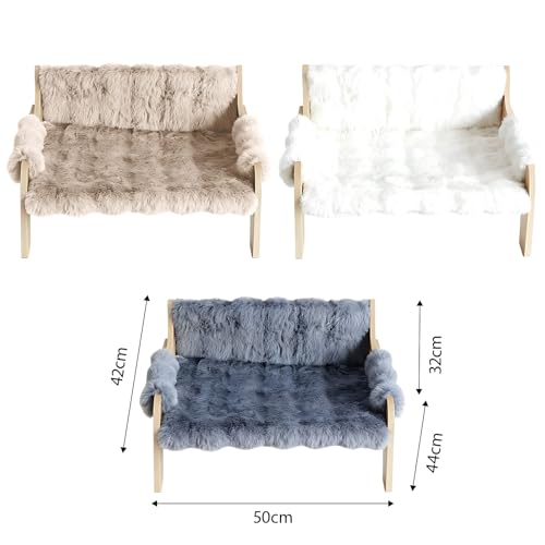 Lit en bois durable pour animaux domestiques chat actif couchage stable
