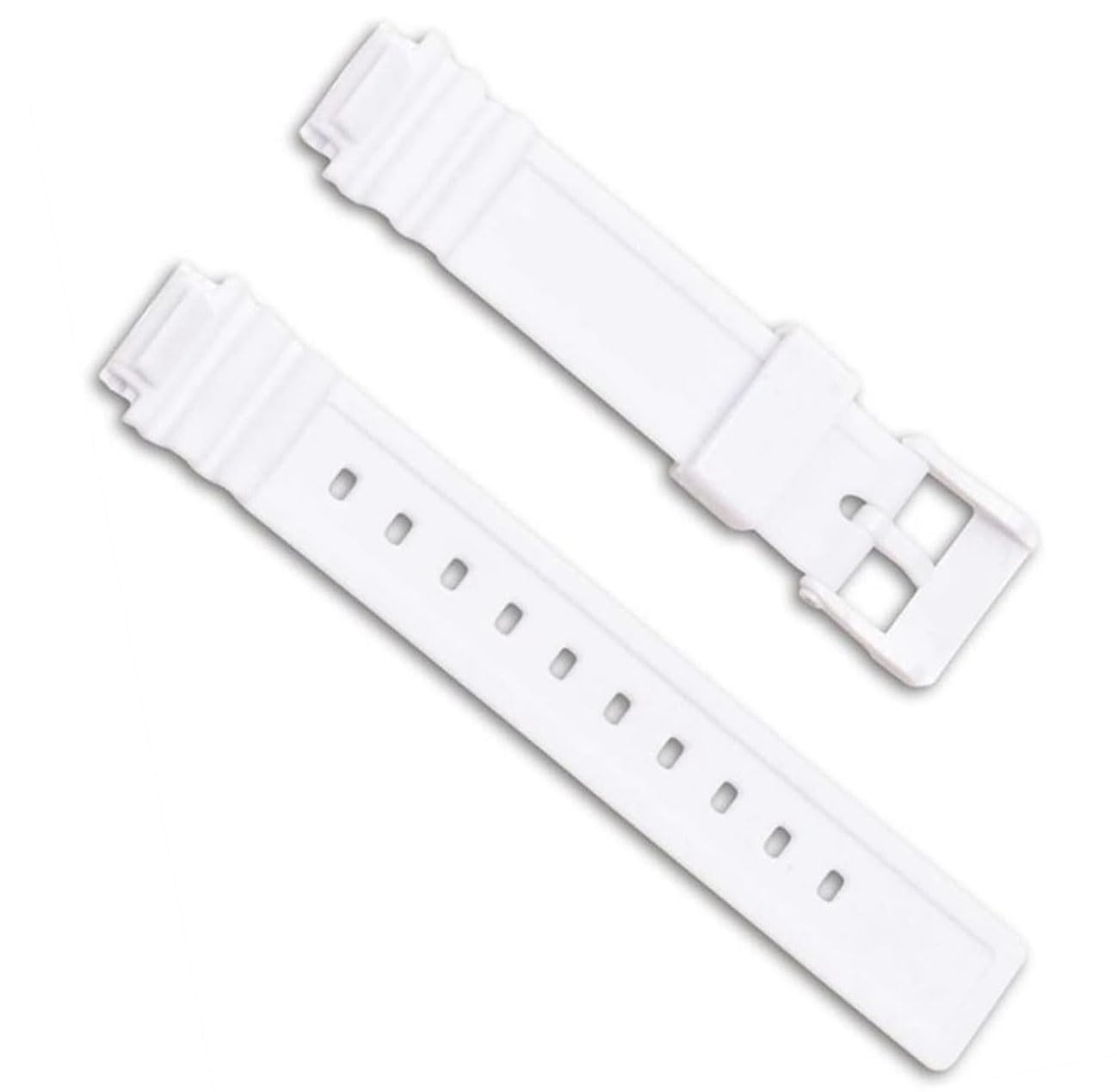 yeziu Diving Sport Watchband for Casio LRW-200H Rubber Smart Watch Bracelet Strap Accessories for Women(White)