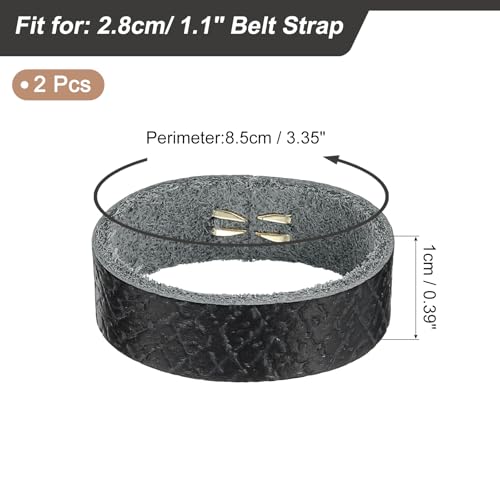 uxcell Leather Belt Loop Keeper, Belt Strap Ring, Belt Band Replacement Strap Holder Belt Accessories for Ratchet Belts2