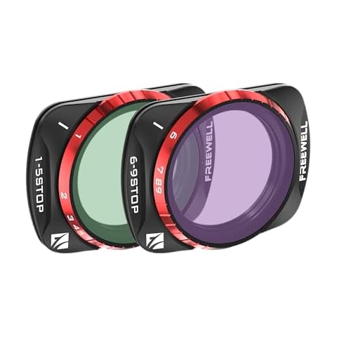 Freewell VND Filters 2-Pack Variable ND 1-5 Stop, 6-9 Stop for Osmo Pocket 3 - Adjust Exposure in Real-time Cover