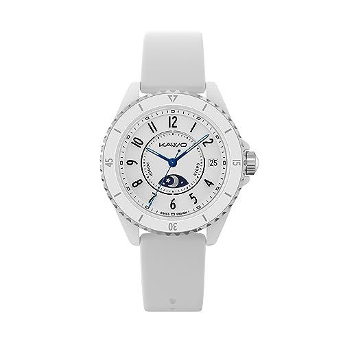 KAVVO Oyster Mini 38mm Bluetooth Smartwatch for Women 1.1'' Delicate AMOLED Always-On Display, Rotating Bezel
