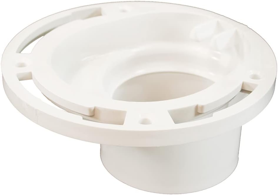 3 X 4 PVC 4 Way Overall Size Closet Flange