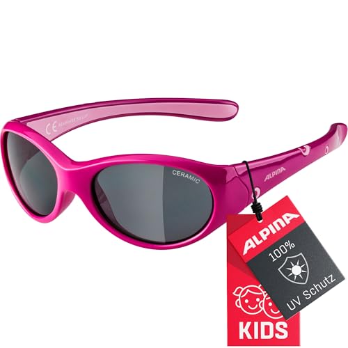 ALPINA FLEXXY GIRL - Flexible und Bruchsichere Sonnenbrille Mit 100% UV-Schutz Für Kinder,...