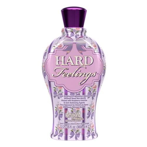 Devoted Creations Hard Feelings - Ultra Dark Glowing Encapsulated DHA Bronzer Dark Tanning Lotion