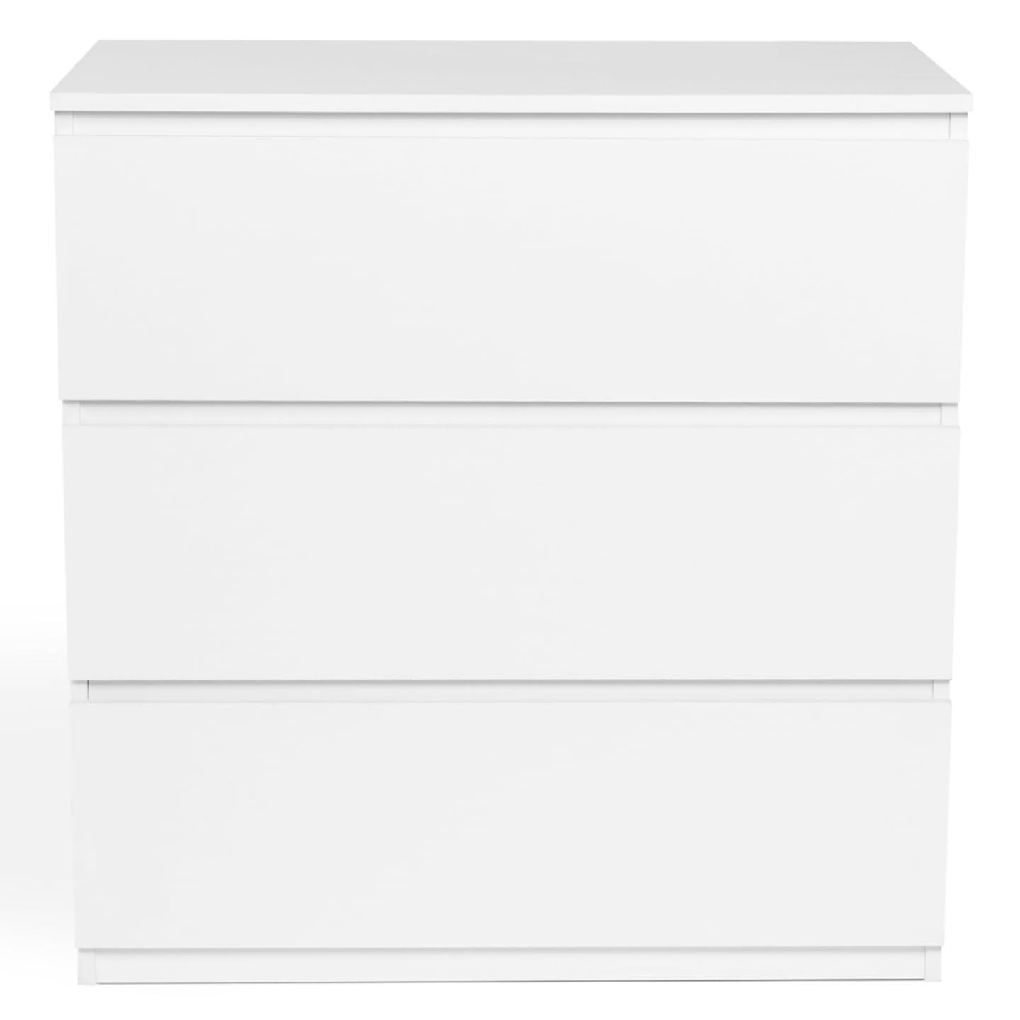 IDMarket - Commode 3 tiroirs TOMI 78 cm Bois Blanc