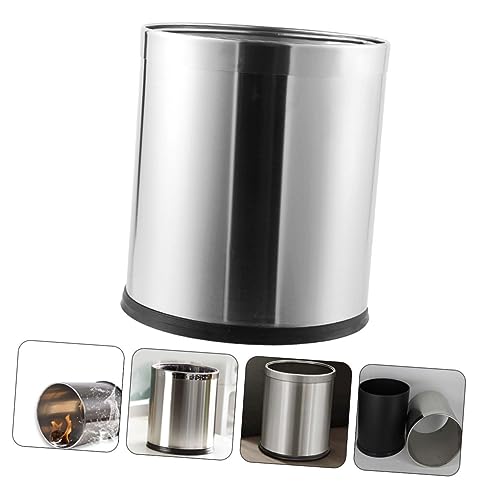 Caneca de basura rectangular acero inoxidable 10L miniatura 6