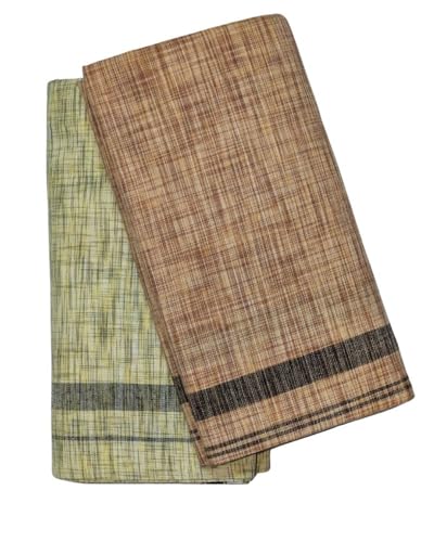 Image of Self Design Lungi & Dhoti for Men (Unstitched)| Lungi for Mens Cotton Blend | 2 Meter | Soft, Lightweight & Breathable Fabric | Ethnic Wear for Daily Use