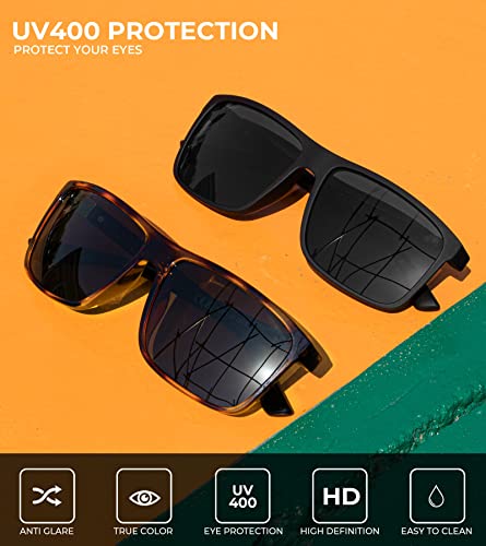 Image of KALIYADI Sunglasses for Mens Polarized-Sunglasses: Men Sun Glasses with UV400 Protection for Driving Fishing Golf