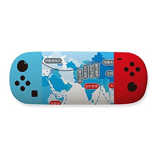 Étui de rangement pour lunettes de jeu avec carte de la Route de la Soie
