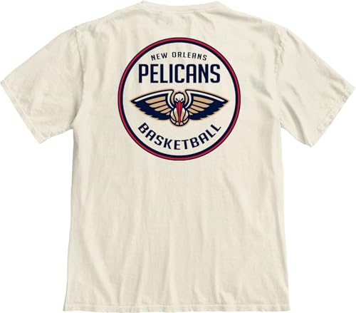 Image of Blue 84 NBA Unisex-Adult NBA Officially Licensed T-Shirt Ringspun Front /Back Ivory