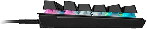 Miniatura 4 de Corsair K60 RGB TKL RGB Teclado óptico mecánico con cable para juegos sin llave - Interruptores OPX - Teclas de policarbonato - Compatible con iCUE