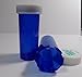 Magnetic Water Technology Plastic Storage Vials 25 Pack w/Caps 8 Dram Size - Blue, Child-Resistant, New