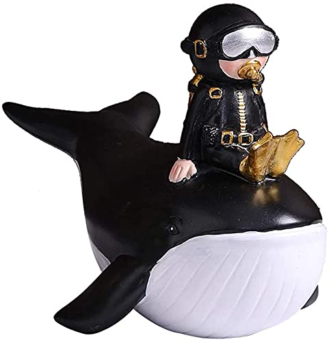 Skulptur Handwerkliche Diver Statue Dekoration Harz Nette Charakter...