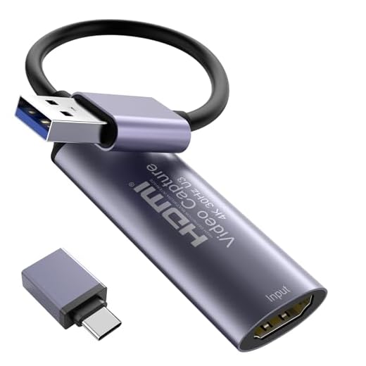 Dbilida Video Capture Card, Stream and Record in YUY2 1080P 60FPS USB 3.0 HDMI to USB A/USB C, HDMI Capture Card for Nintendo Switch, PS5, PS4/Pro, Xbox Series X/S, Xbox One X/S, in OBS and More