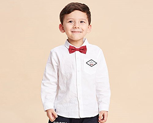 Ausky 4 Packs Adjustable Pre-Tied Bow Tie For Baby Boys Toddler Child Kids In Different Style Color (Bow Tie For Kids C) #TOP6