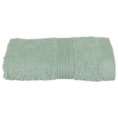 Serviette invité Essentiel - Coton 450 GR/m² - Vert céladon 30x50 cm - Atmosphera créateur d'intérieur