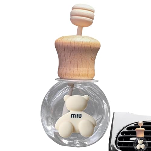 Botella De Ambientador De Aire Para Coche - Contenedor De Perfume Colgante, Tarro De Fragancias De Dibujos Animados Creativo | Botella De Difusor Vacío Para Interior Automático, Dispensador De Profu