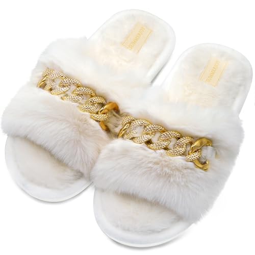 Cozy Fuzzy Fluffy Slippers - Memory Foam Indoor & Outdoor, Perfect Gifts for Women