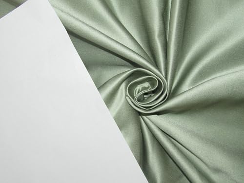 Tissu en soie de coton vert menthe de grande largeur pour douces confections [15989]