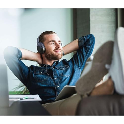 Philips H2005BK/00 Over-Ear Stereo Headphones Wired (2 m Cable, 40 mm Neodymium Drivers, Passive Noise Isolation, Adjustable Headband, Lightweight) Black - 2020/2021 Model - Afbeelding 3