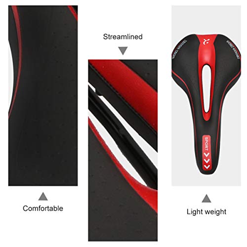 ABOOFAN Conforto Do Assento de Bicicleta Respirável Projeto À Prova de Choque Da Bicicleta Sela Da B