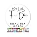 Love At First Bite Stickers, Wedding Reception Snack Cup Labels, Stickers For Cake Bags, Personalized Wedding Favor Stickers