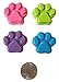 MinifigFans 48 Paw Print Pastel Crayons - Birthday Party Favors - 12 Sets of 4 - Made in the USA