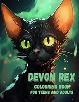 Devon Rex colouring book for teens and adults: Beautiful Devon Rex cats colouring book for teens and adults B0CVV8NFP3 Book Cover