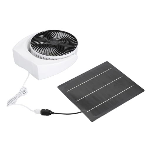Ventilador USB solar de 7W portátil con panel monocristalino para camping e invernaderos 3