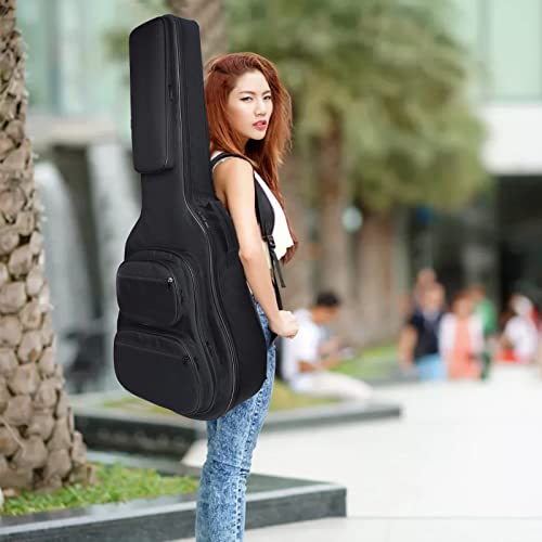 Okllen Housse de guitare acoustique de 104 cm, rembourrage de 0.7 cm d’épaisseur, Noir , Étui de guitare épais et imperméable avec bandoulière réglable et boucle de suspension arrière - Les Beatles, Paul McCartney, John Lennon, RIngo Starr, George Harrison Okllen Housse de guitare acoustique de 104 cm, rembourrage de 0.7 cm d'épaisseur, Noir , Étui de guitare épais et imperméable avec bandoulière réglable et boucle de suspension arrière – Image 7