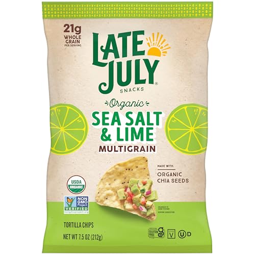 Late July Snacks, Organic Multigrain Tortilla Chips, Sea Salt and...