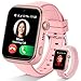 Oliimptek 2026 Nuevo Reloj Inteligente Niño, Smartwatch Niños con Llamadas y GPS, Videollamadas/Chat de Voz/WhatsApp/WiFi/SMS/SOS/Modo Escuela/Dormir/Despertador, IP68 Reloj Niño y Niñas Rosa 4-14 Año