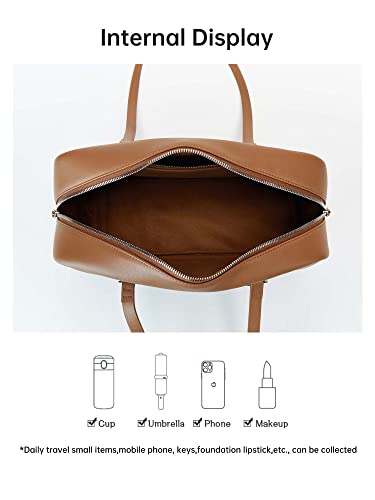 Amazing Song Shoulder Tote Bag For Women, Genuine Leather Top Handle Handbag Large Capacity Designer Minimalist Pillow Bag #TOP4