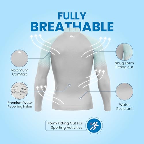 Elemento Long Sleeve Rash Guard T-Shirt with UV Sun Protection for Surfing, Fishing, Swimming, Hiking, Cycling, Active Wear3