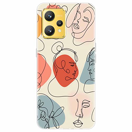 Image of Fashionury Back Cover for Realme 9 4G Designer | Printed|Transparent |Flexible| Silicon-D0090