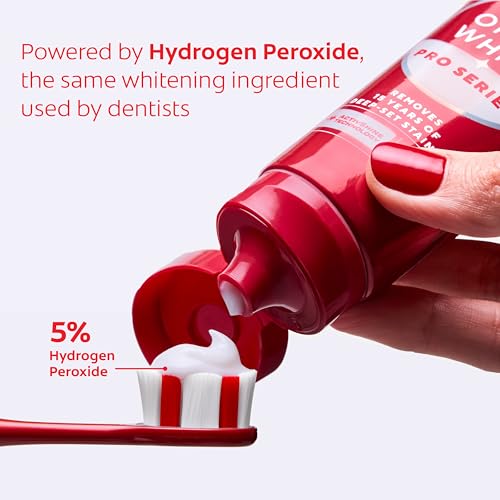 Colgate Optic White Overnight Whitening Kit Teeth Whitening Pen (21 Nightly Treatments) and Pro Series High Impact White Toothpaste, Designed for No Tooth Sensitivity