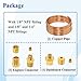 2 Sets 72'' Oil Pressure Gauge Tubing Kit, Set of Copper Tube and Threaded Parts, Universal Fit