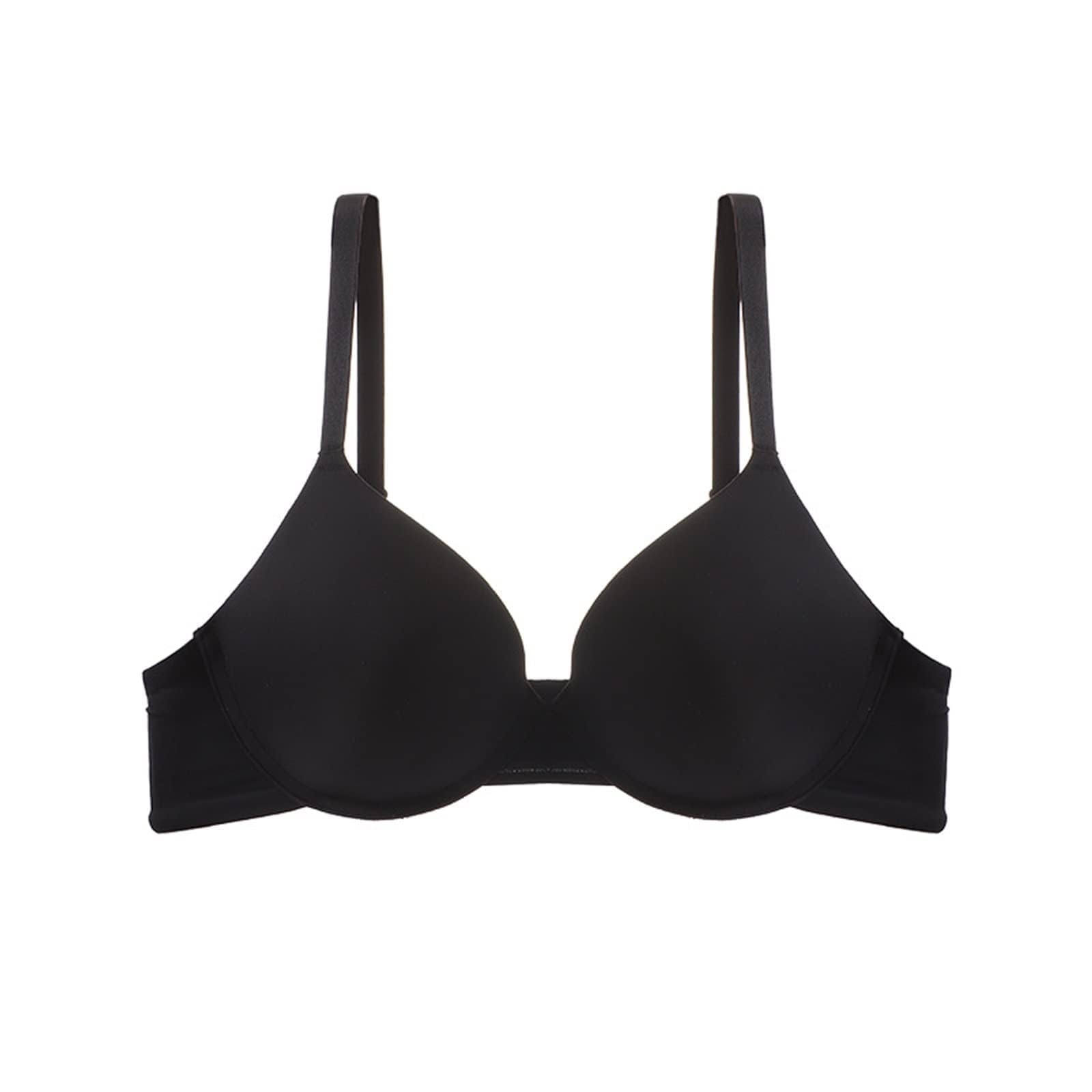 plain black bralette