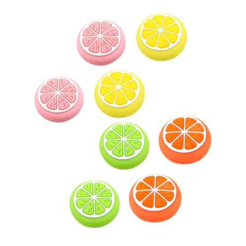 DIYEAH 8 Pezzi Manico Cappuccio Pulsante Cappucci Di Copertura Del Bastoncino Del Pollice Impugnatura Del Joystick Carino Cappuccio Del Joystick Chiave Impugnature Assortito Gel Di Silice
