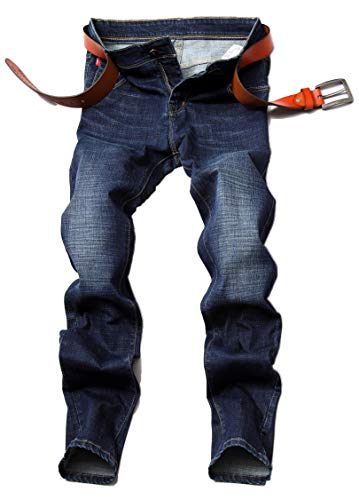 Fashinty Men's Casual Style Straight Fit Jeans 001-2 30 #TOP3