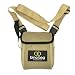 Bino Gear Bino Bag, Converts Into Binocular Harness, Crossbody, and Hip Bag, Safety Tether Strap Included, Desert Tan