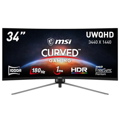 MSI MPG341CQR 34インチ UWQHD 湾曲ゲーミングモニター 41XmbmJk5mL.jpg