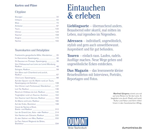 DUMONT Reise-Taschenbuch Reiseführer Tal der Loire: Reiseführer plus Reisekarte. Mit individuellen Autorentipps und vielen Touren.
