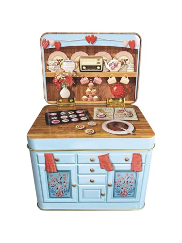 stylebox Boîte en métal design rétro Four de boulangerie Cup Cake Boîte à biscuits Conservation, env. 14,5 cm x 10 cm x 10,5 cm