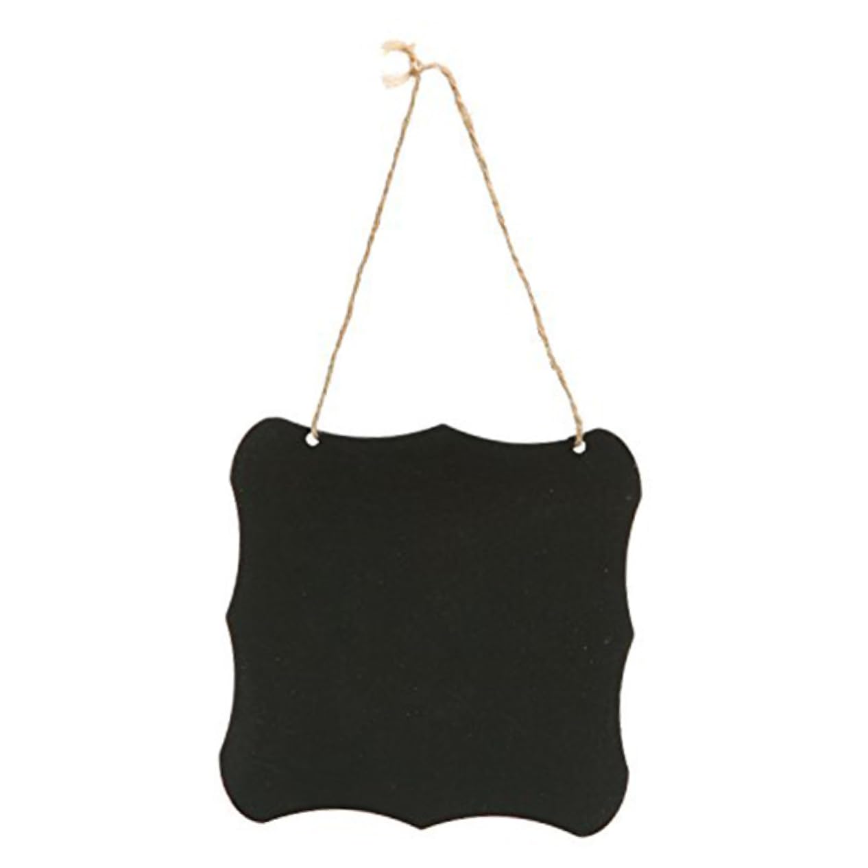 HOODANCOS Black Vintage Style Hanging Wooden Chalkboards Erasable Message Boards for Home Weddings Parties and Creative Displays Rustic