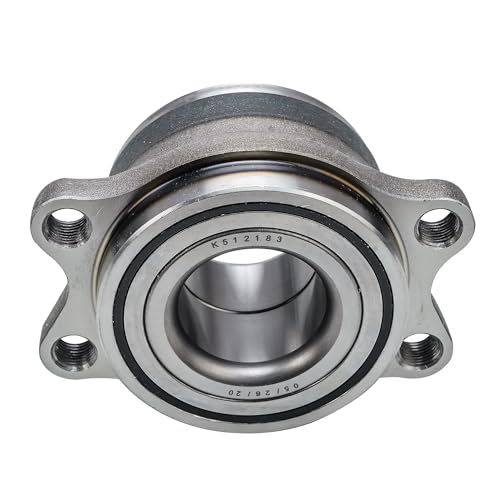 Image of Detroit Axle - Pair Rear Wheel BearingHub Assembly for 2000-2004 Subaru Legacy Outback, 2003-2006 Baja Non-ABS, 2000 2001 2002 2003 2004 512183
