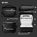 VSGO 6L Sac à caméra professionnel simple, Micro-SLR & Drone Photography Equipment Messenger Backpack, Commuter Digital Camera Case pour DSLR/SLR Caméras