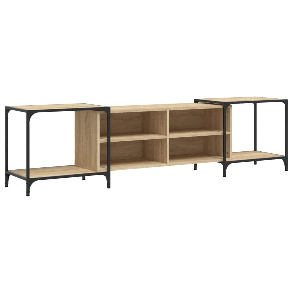 vidaXL Mobile Porta TV Rovere Sonoma 203x37x50 cm in Legno Multistrato