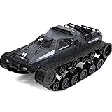  Aemiy 1/12 2,4G Drift RC Tank Auto Fernbedienung 360 ° Flip Stunt Auto Spielzeug High Speed Proportionalsteuerung Fahrzeugmodell Spielzeug Crawler Truck Weihnachten Geburtstagsgeschenke… (Black)