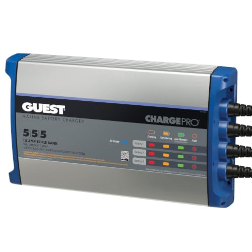 Image of Guest 2713A Guest On-Board Battery Charger 15A / 12V; 3 Bank; 120V Input